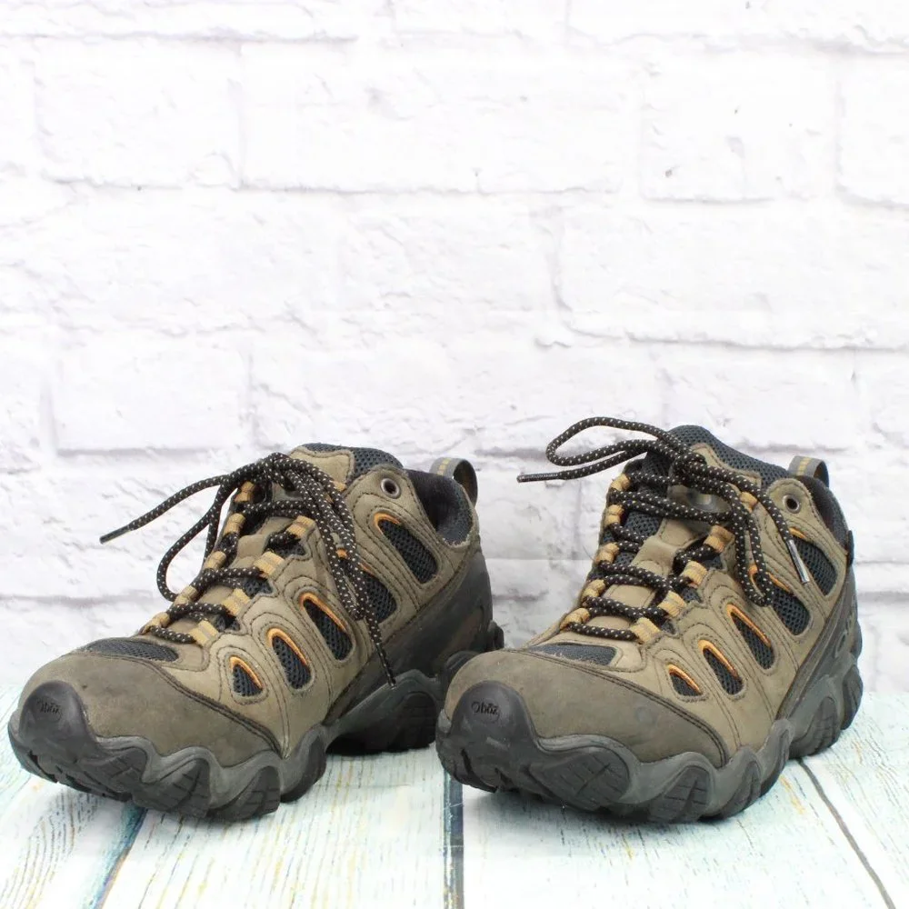 Oboz Sawtooth II Brown Leather Waterproof Lace Up Hiking Shoes Size 8.5 - Picture 2 of 9
